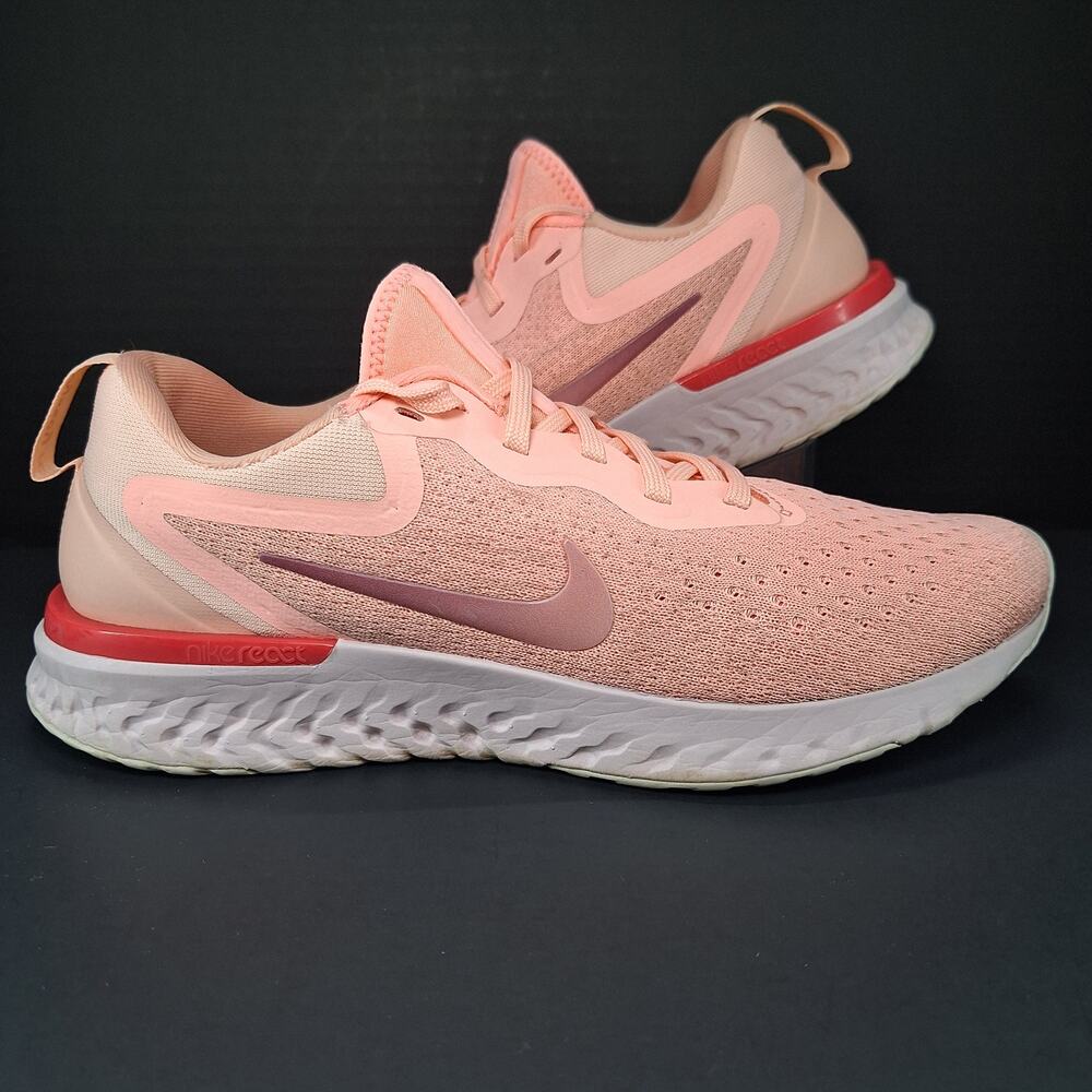 Nike Odyssey React Pink Tint Running Sneakers Shoes AO9820-601 Women's Size 9